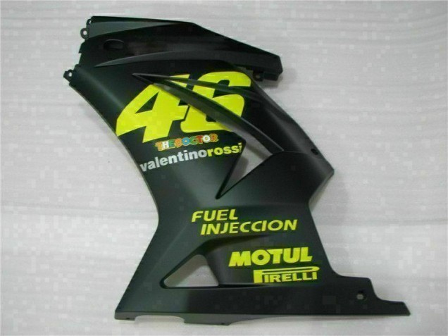 Noir Jaune 46 08-12 EX250 Carénage Moto Noir Jaune 46 08-12 EX250 Carénage Moto