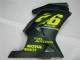 Noir Jaune 46 08-12 EX250 Carénage Moto Noir Jaune 46 08-12 EX250 Carénage Moto