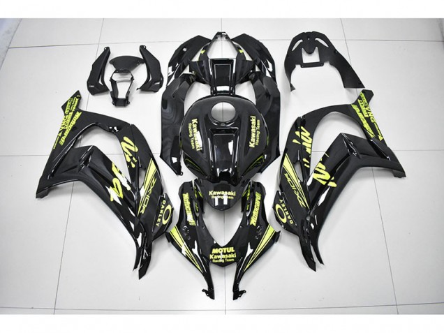 Noir Jaune Courses Ninja 16-19 ZX10R Carénage Moto Noir Jaune Courses Ninja 16-19 ZX10R Carénage Moto