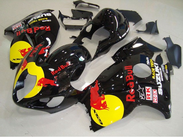 Noir Jaune Red Bull 96-07 GSXR 1300 Hayabusa Carénage Moto Noir Jaune Red Bull 96-07 GSXR 1300 Hayabusa Carénage Moto