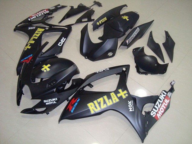 Noir Jaune Rizla 06-07 GSXR 750 Carénage Moto Noir Jaune Rizla 06-07 GSXR 750 Carénage Moto