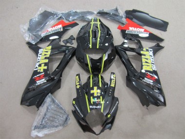 Noir Jaune Rizla 07-08 GSXR 1000 Carénage Moto