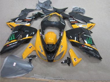 Noir Jaune Touch4 Monster 06-07 ZX10R Carénage Moto