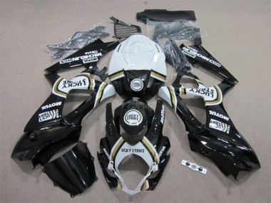 Noir Lucky Strike Blanc Motul 07-08 GSXR 1000 Carénage Moto