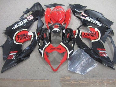 Noir Lucky Strike Rouge Motul 05-06 GSXR 1000 Carénage Moto