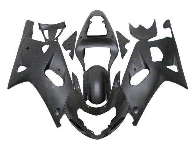 Noir Mat 01-03 GSXR 600/750 Carénage Moto Noir Mat 01-03 GSXR 600/750 Carénage Moto