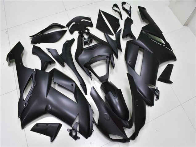 Noir Mat 07-08 ZX6R Carénage Moto Noir Mat 07-08 ZX6R Carénage Moto