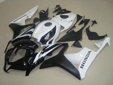 Noir Mat Blanc 07-08 CBR600RR Carénage Moto