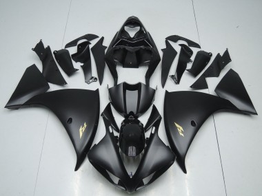 Noir Mat Décalque 12-14 YZF R1 Carénage Moto