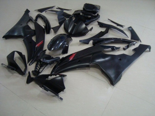 Noir Mat Noir Brillant 08-16 YZF R6 Carénage Moto Noir Mat Noir Brillant 08-16 YZF R6 Carénage Moto