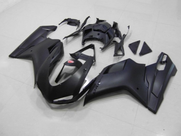Noir Mat Noir Décalque 07-14 Ducati 848 1098 1198 Carénage Moto Noir Mat Noir Décalque 07-14 Ducati 848 1098 1198 Carénage Moto