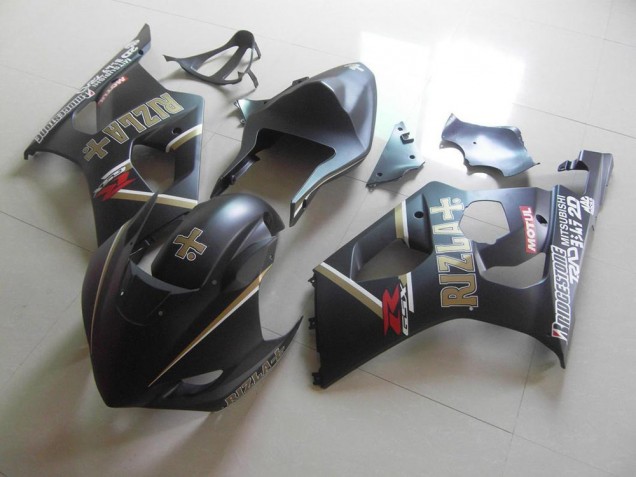Noir Mat Rizla Courses 03-04 GSXR 1000 Carénage Moto Noir Mat Rizla Courses 03-04 GSXR 1000 Carénage Moto