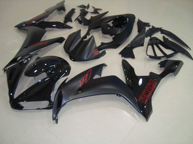 Noir Mat Rouge 04-06 YZF R1 Carénage Moto Noir Mat Rouge 04-06 YZF R1 Carénage Moto
