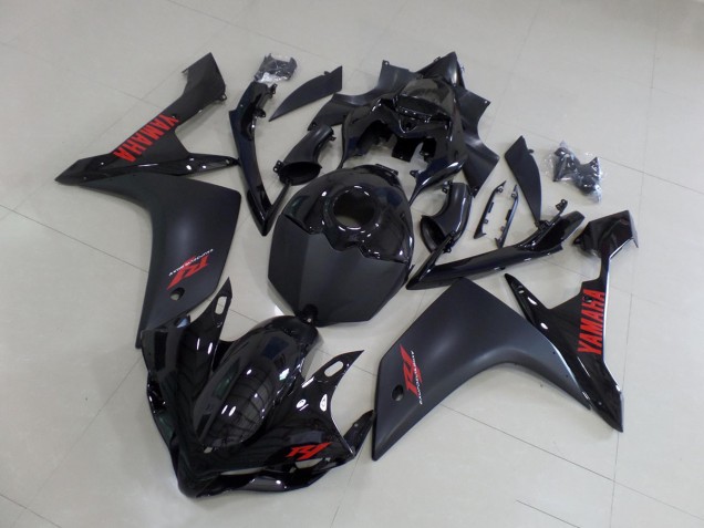 Noir Mat Rouge 07-08 YZF R1 Carénage Moto