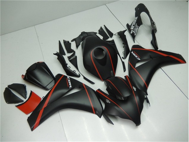 Noir Mat Rouge 08-11 CBR1000RR Carénage Moto Noir Mat Rouge 08-11 CBR1000RR Carénage Moto