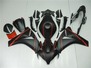 Noir Mat Rouge 08-11 CBR1000RR Carénage Moto
