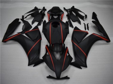 Noir Mat Rouge 12-16 CBR1000RR Carénage Moto