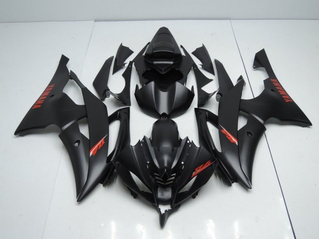 Noir Mat Rouge Décalque 08-16 YZF R6 Carénage Moto Noir Mat Rouge Décalque 08-16 YZF R6 Carénage Moto