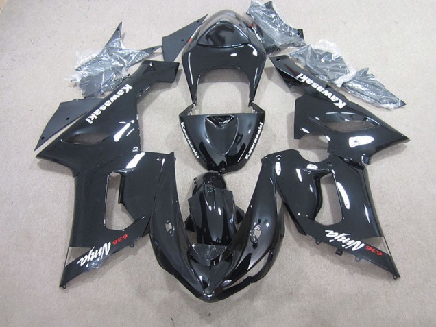 Noir Ninja 636 05-06 ZX6R Carénages Moto Noir Ninja 636 05-06 ZX6R Carénages Moto