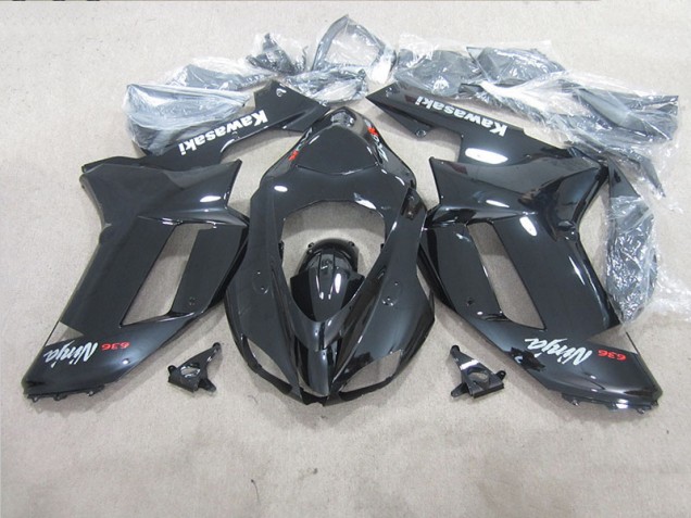 Noir Ninja 636 07-08 ZX6R Carénage Moto Noir Ninja 636 07-08 ZX6R Carénage Moto