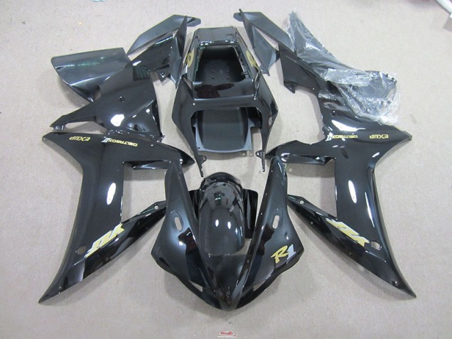 Noir Or Décalque 02-03 YZF R1 Carénage Moto Noir Or Décalque 02-03 YZF R1 Carénage Moto