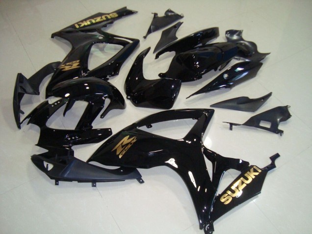 Noir Or Décalque 06-07 GSXR 750 Carénage Moto Noir Or Décalque 06-07 GSXR 750 Carénage Moto