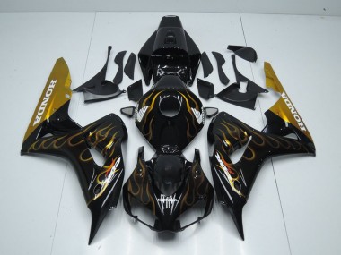 Noir Or Flamme 06-07 CBR1000RR Carénage Moto