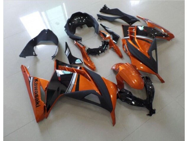 Noir Orange 13-16 ZX300R Carénage Moto Noir Orange 13-16 ZX300R Carénage Moto