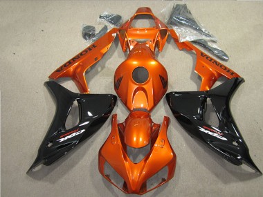 Noir Orange Fireblade 06-07 CBR1000RR Carénage Moto