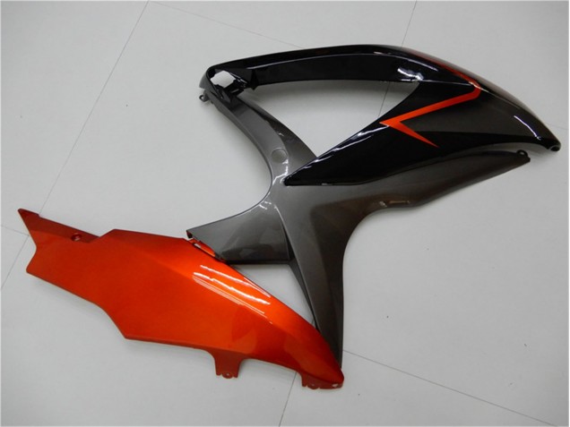 Noir Orange Gris 08-10 GSXR 600/750 Carénage Moto Noir Orange Gris 08-10 GSXR 600/750 Carénage Moto