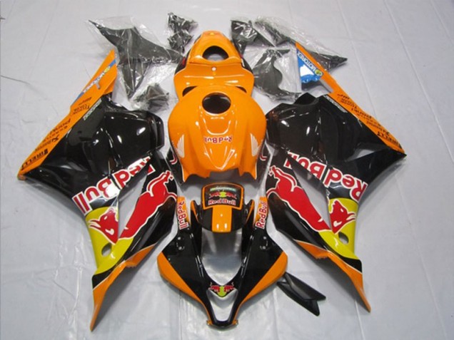 Noir Orange Red Bull 09-12 CBR600RR Carénage Moto Noir Orange Red Bull 09-12 CBR600RR Carénage Moto