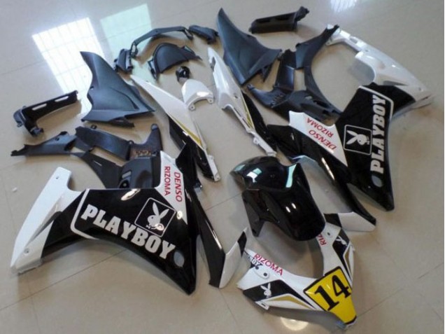 Noir Playboy 14 13-15 CBR500RR Carénage Moto Noir Playboy 14 13-15 CBR500RR Carénage Moto