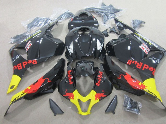 Noir Red Bull 09-12 CBR600RR Carénages Moto Noir Red Bull 09-12 CBR600RR Carénages Moto