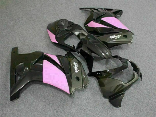 Noir Rose Ninja 08-12 EX250 Carénage Moto Noir Rose Ninja 08-12 EX250 Carénage Moto