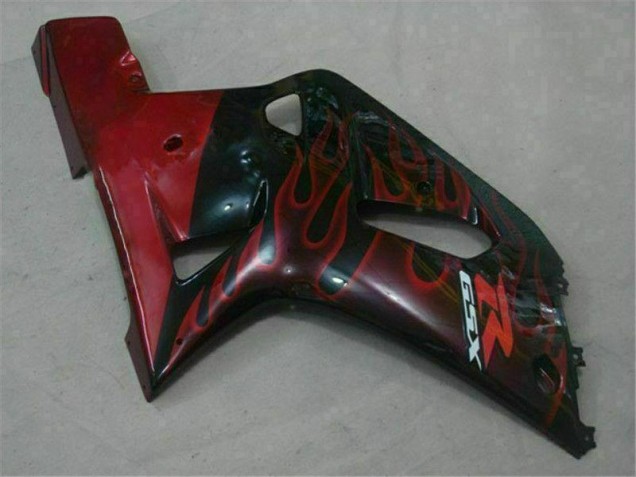Noir Rouge 01-03 GSXR 600/750 Carénage Moto Noir Rouge 01-03 GSXR 600/750 Carénage Moto