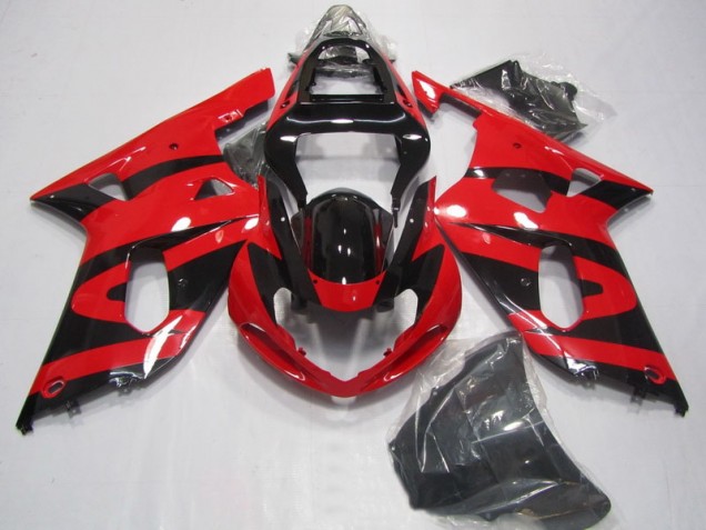 Noir Rouge 01-03 GSXR 750 Carénages Moto Noir Rouge 01-03 GSXR 750 Carénages Moto