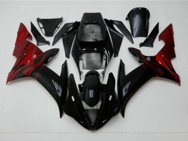 Noir Rouge 02-03 YZF R1 Carénage Moto