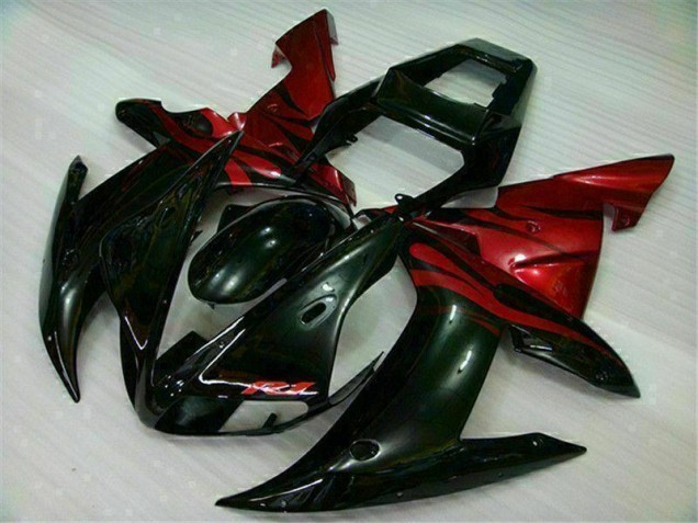 Noir Rouge 02-03 YZF R1 Carénages Moto Noir Rouge 02-03 YZF R1 Carénages Moto