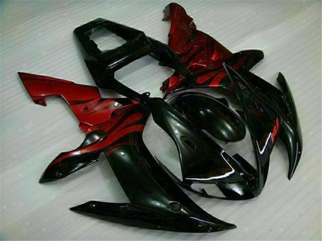 Noir Rouge 02-03 YZF R1 Carénages Moto Noir Rouge 02-03 YZF R1 Carénages Moto