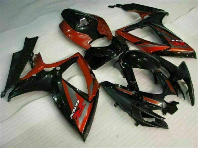 Noir Rouge 06-07 GSXR 600/750 Carrosserie Moto