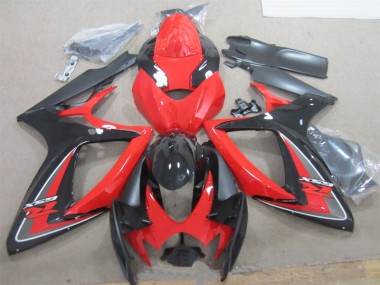 Noir Rouge 06-07 GSXR 600 Carénage Moto