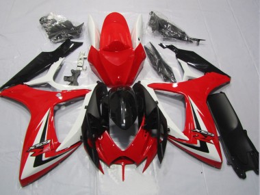 Noir Rouge 06-07 GSXR 600 Carénages Moto