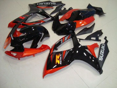 Noir Rouge 06-07 GSXR 750 Carénage Moto