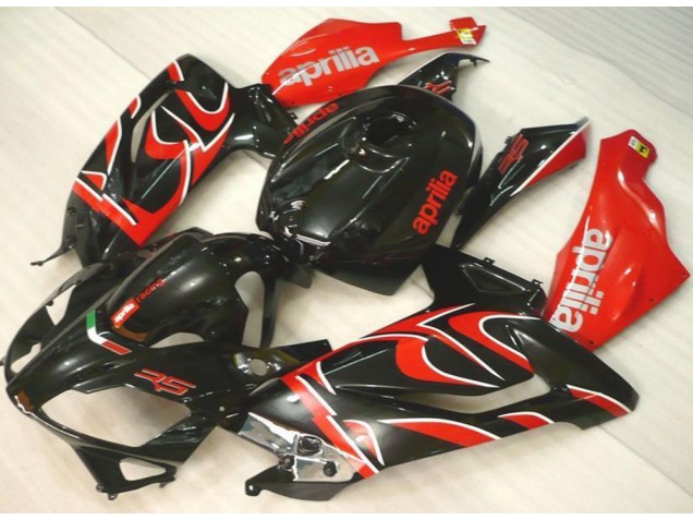 Noir Rouge 06-11 RS125 Carénage Moto Noir Rouge 06-11 RS125 Carénage Moto