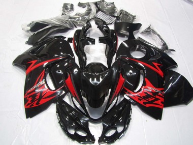 Noir Rouge 08-19 GSXR 1300 Hayabusa Carrosserie Moto