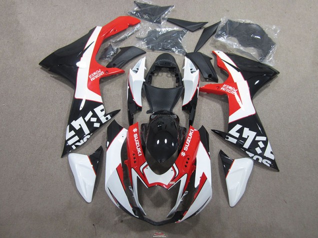 Noir Rouge 11-21 GSXR 750 Carénage Moto Noir Rouge 11-21 GSXR 750 Carénage Moto