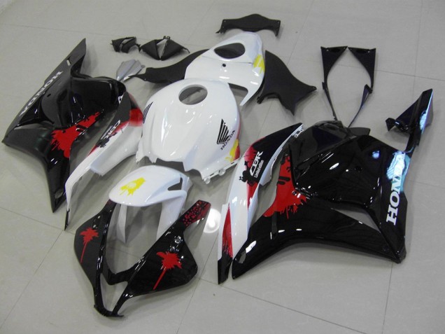 Noir Rouge Blanc 09-12 CBR600RR Carénage Moto Noir Rouge Blanc 09-12 CBR600RR Carénage Moto