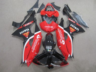 Noir Rouge Blanc Santander 08-16 YZF R6 Carénage Moto
