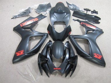 Noir Rouge Décalque 06-07 GSXR 600 Carénage Moto