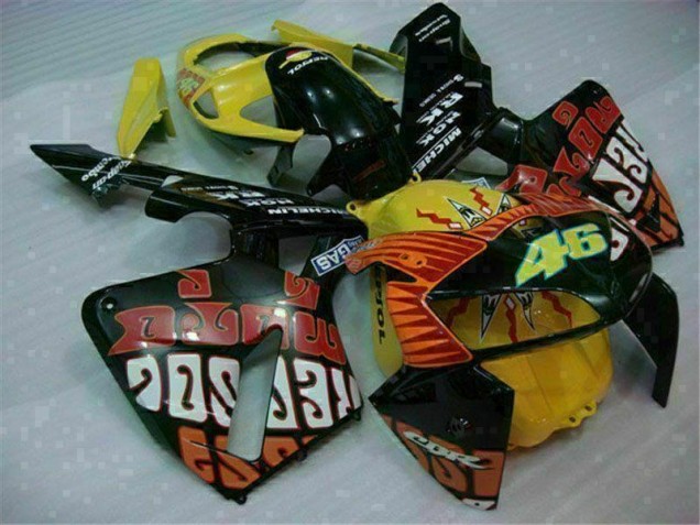 Noir Rouge Jaune 46 05-06 CBR600RR Carénage Moto Noir Rouge Jaune 46 05-06 CBR600RR Carénage Moto